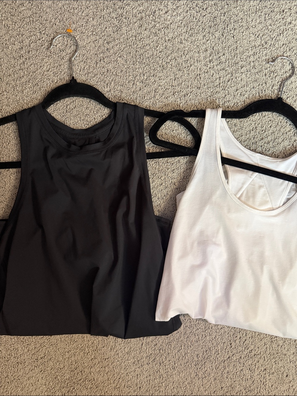 Women's Racerback Tank Top - Black and White